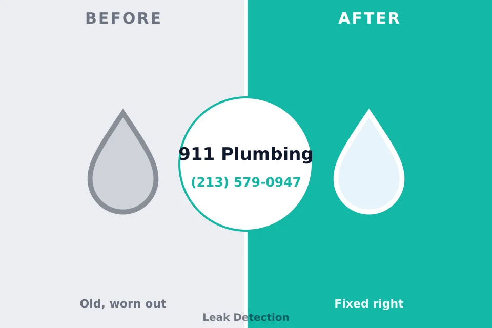 Before and after: plumbing repair Phillips, WI